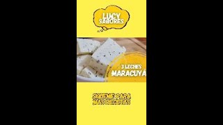 Postre de 3 LECHES de MARACUYÁ fácil y rápido [upl. by Koerner943]