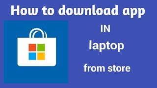 How to download app from microsoft store in pc  windows 10  By tech fids [upl. by Nosraep]