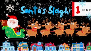 Flying Reindeer amp Santa’s Sleigh 🎅✨ Best Baby Christmas Sensory  Fun Animation amp Festive Music [upl. by Neetsuj204]