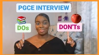 PGCE INTERVIEW PGCE INTERVIEW DOs amp DONTs 📚🍎 [upl. by Cary894]