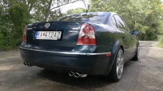 VW Passat W8 Magnaflow exhaust [upl. by Hamal]