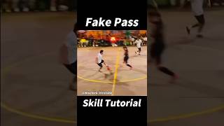 Fake Pass Skill Tutorial！football footballshorts footballskills [upl. by Neladgam]