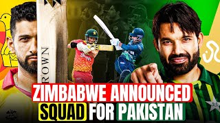 Zimbabwe Announced their Squad for Pakistan Series  Pakistan vs Zimbabwe 2024  Cricket News [upl. by Rubin]