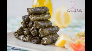 Feuilles de vigne Farcies Dolma  version végétarienne [upl. by Enailuj]