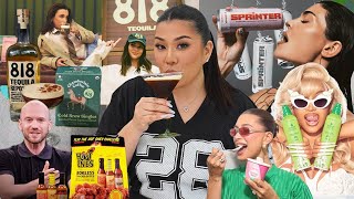 TESTING CELEBRITY FOOD BRANDS Kendall Kylie Sean Evans Emma Chamberlain Cardi B amp More [upl. by Alvinia]