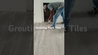 This Is How You Grout Plank Tiles shorts jamaicantiler [upl. by Idieh]