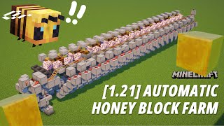 121 Auto Honey Block  Bee Farm Tutorial Simple Farm JavaBedrock Edition [upl. by Art]