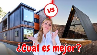 Cabañas alpinas de madera vs Casas en contenedores marítimos [upl. by Alleroif]