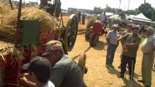 SVSGEA BeltDriven Frick Threshing MachineHay Baler Demo Video [upl. by Clute]