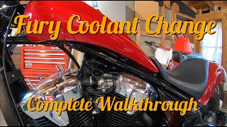 Honda FURY COOLANT CHANGE Complete Walkthrough [upl. by Anitan]