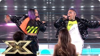 Acacia amp Aaliyah sing Bang Bang in singoff  Live Shows Week 5  The X Factor UK 2018 [upl. by Hnao582]