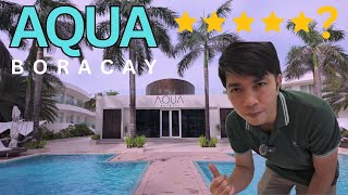 We stayed at the BEST HOTEL  in BORACAY Back Beach  We were SURPRISED Aqua Boracay [upl. by Ydnil312]