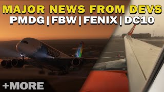 MSFS Aircraft Dev Updates Previews amp Releases  Fenix Sharklets PMDG DC10 amp MSFS2024 iniBuilds [upl. by Basile]