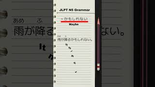 JLPT N5 Grammar focusing on ～かもしれない practice and Easytounderstand [upl. by Trik]