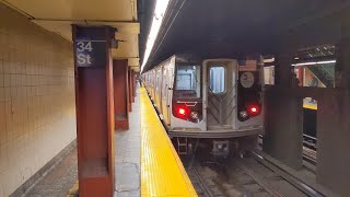 NYC Subway R160 Alstom amp Siemens Mix Transfer on the D and F Lines [upl. by Cis830]