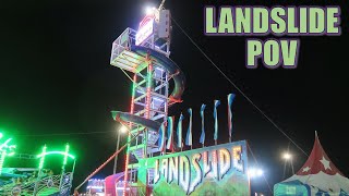 Landslide POV 4K 60FPS Dreamland Amusements Helter Skelter Spiral Slide  NonCopyright [upl. by Morrill]