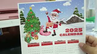 CHRISTMAS POSTER CALENDAR 2025 WITH MOCKUP TEMPLATE 10 DESIGNS [upl. by Emma221]