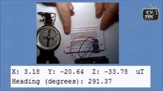 Presentation of Compass HMC5883L [upl. by Eehtomit]