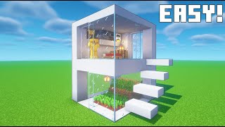 Minecraft Tutorial How To Build a Small Modern House [upl. by Neras]