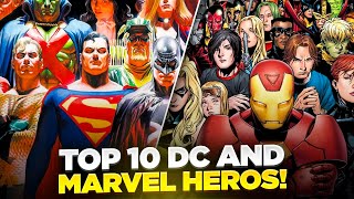 ULTIMATE RANKING TOP 10 DC AND MARVEL HEROES REVEALED 2024 [upl. by Hizar687]