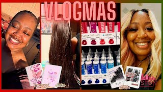 VLOGMAS DAY 13 BIRTHDAY WIG PREP🩷DECIDING ON A COLOR💙IT DIDNT FIT😒 [upl. by Ellered676]