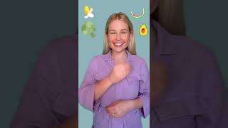 Teach baby to say and sign FOOD For happier mealtimes and weaning babylearning babysignlanguage [upl. by Lorollas307]