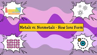 Metals vs Nonmetals  Cations vs Anions  How Ions Form [upl. by Margaux]