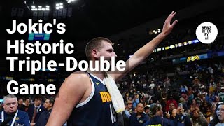 Nikola Jokic Makes History Against Mavericks [upl. by Ayikan440]