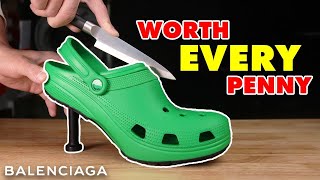 I Cut 625 Balenciaga Crocs In Half [upl. by Zadack58]