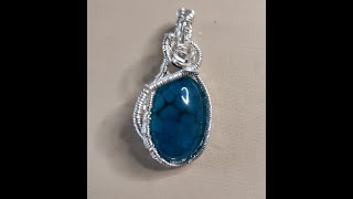 Dragon Scale Blue Jasper in Sterling Silver Pendant Tutorial Make this within an hour [upl. by Yhtomiht426]