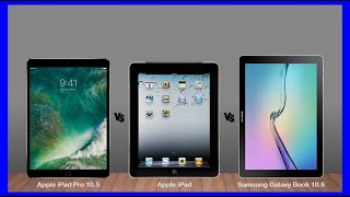 Apple iPad Pro 105 vs Apple iPad vs Samsung Galaxy Book 106 Specs Reviev [upl. by Avril]