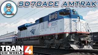 Rescuing Amtrak Passenger Train In SD70ACe Amtrak Custom Livery [upl. by Attevaj]