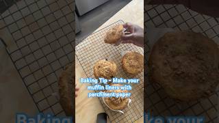 Baking Tip Muffins and Cupcake Edition  Make your liners with parchment paper at home baking [upl. by Alfredo]