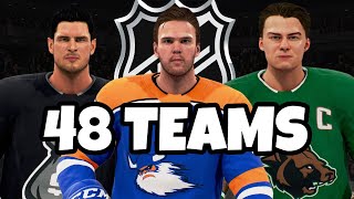 I Expanded the NHL To 48 Teams [upl. by Seldan]