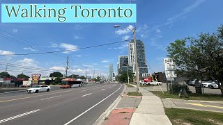 Walking Dundas Street West to Kipling Subway Station in Etobicoke Toronto 782024 [upl. by Ardaed159]