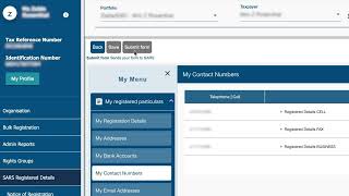 How to update your SARS registered details on eFiling [upl. by Narok277]