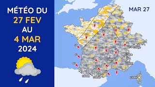 Météo du Mardi 27 Février au Lundi 4 Mars 2024 [upl. by Aryk]