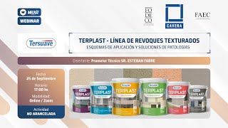 Webinar TERSUAVE  TERPLAST Línea de revoques texturados [upl. by Gaither]