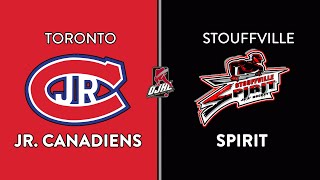 OJHL Highlights  Toronto Jr Canadiens VS Stouffville Spirit  January 6 2024 [upl. by Llemart232]