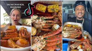 Seafood Boil Mukbang  Tik Tok Compilation [upl. by Delaryd]