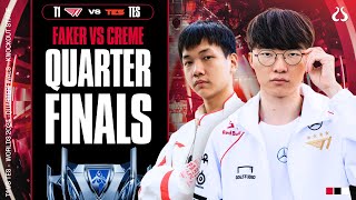 LS  ANOTHER FAKER SEMIFINALS QUALIFICATION OR WILL CHINA GATEKEEP  TES vs TOP [upl. by Hallie]