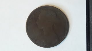 1 пенни королева Виктория Великобритания 1882  1 penny 1882 United kingdom [upl. by Eiryk]