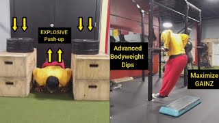 ADVANCED Bodyweight Exercises For INCREASING Bench Press POWER [upl. by Yentuoc309]