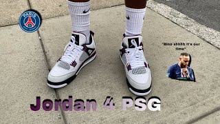 Gifted Unboxing Air jordan 4 “PSG” Paris SaintGermain [upl. by Brooking]