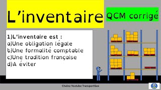 L’inventaire QCM corrigé logistics logistique inventaire [upl. by Akeret747]