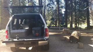 Truck Camping In Sequoia National Forest  Hiking The Trail Of 100 Giants [upl. by Nalorac]