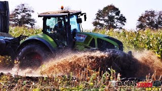 KOSZENIE KUKURYDZY 2017  AgroRent  4x Claas 2x Deutzfahr [upl. by Waldemar]