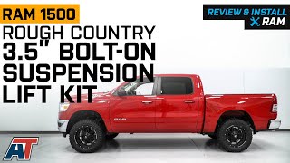 20192023 RAM 1500 Rough Country 350Inch BoltOn Suspension Lift Kit Review amp Install [upl. by Maher]