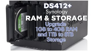 Synology DS412 Upgrade 4GB RAM Boost and 8TB Drive Installation for Peak Performance [upl. by Musa481]