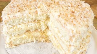 Southern Coconut Pineapple Cake Recipe  Fluffy Coconut amp Pineapple REALNESS  Cooking With Carolyn [upl. by Jehius]